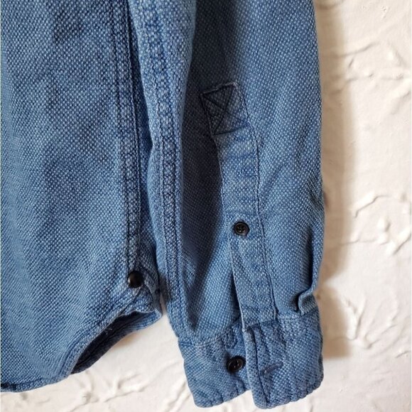 UO Urban Outfitters Koto Doby Button Down Long Sleeve Shirt - Picture 8 of 12